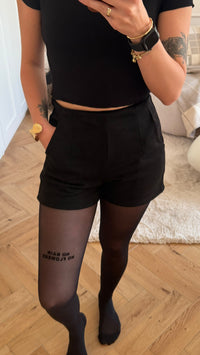VELOURS Shorts mit Taschen / schwarz Art. 16196