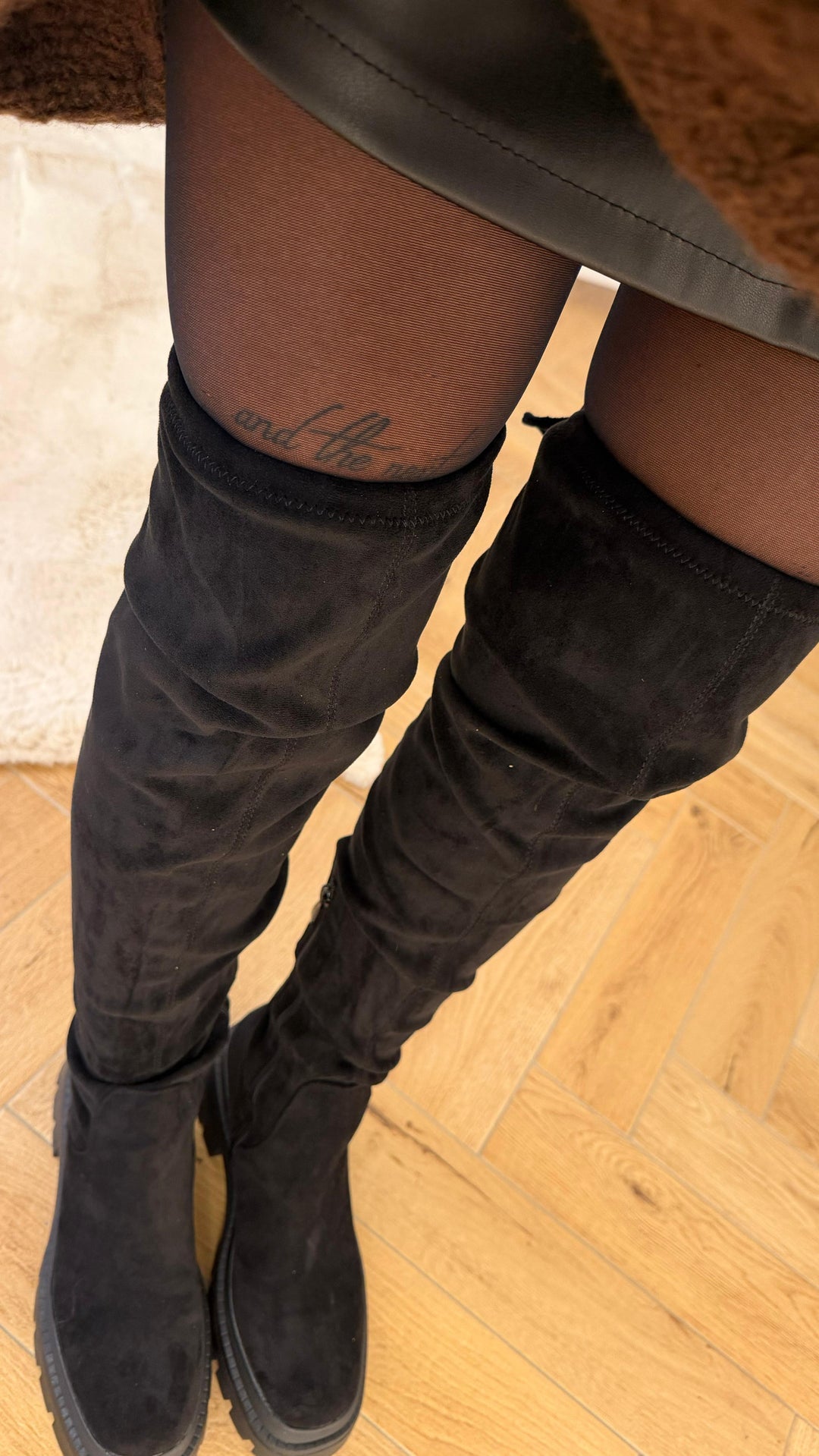 Overknees Stiefel  "A-803S" / Schwarz Art. 4925