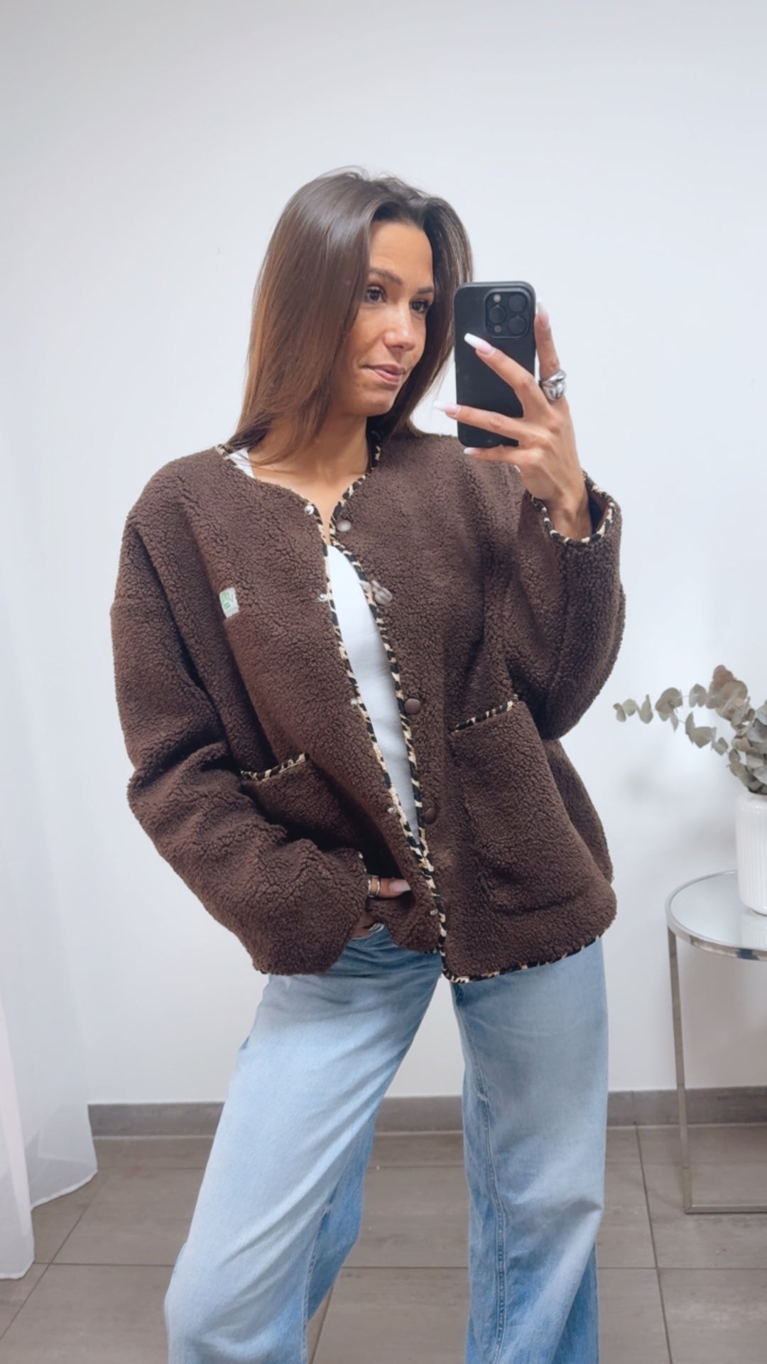 TEDDY Jacke " Lovely " / braun Art. 13827