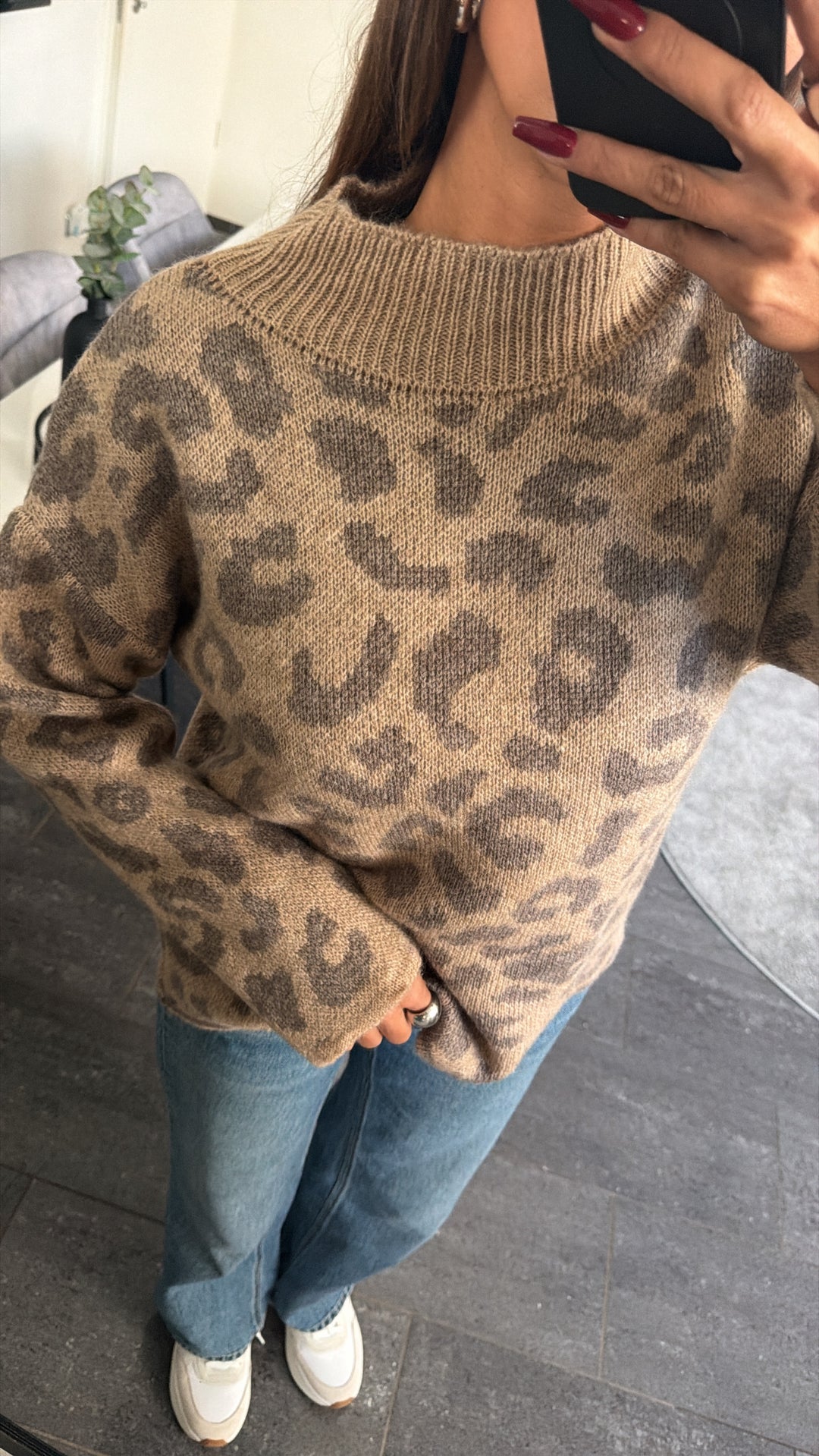 Wollfreier Leo Strick Pullover / dunkel beige - taupe Art.16549