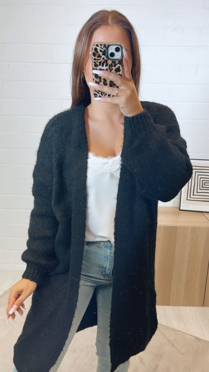Kuscheliger Cardigan / schwarz Art.11295