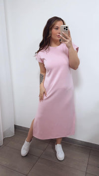 Butterstoff Shirt - Kleid/ ROSA / Art. 14803