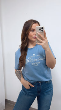 T-shirt " Village " / Denim blau Art. 14755