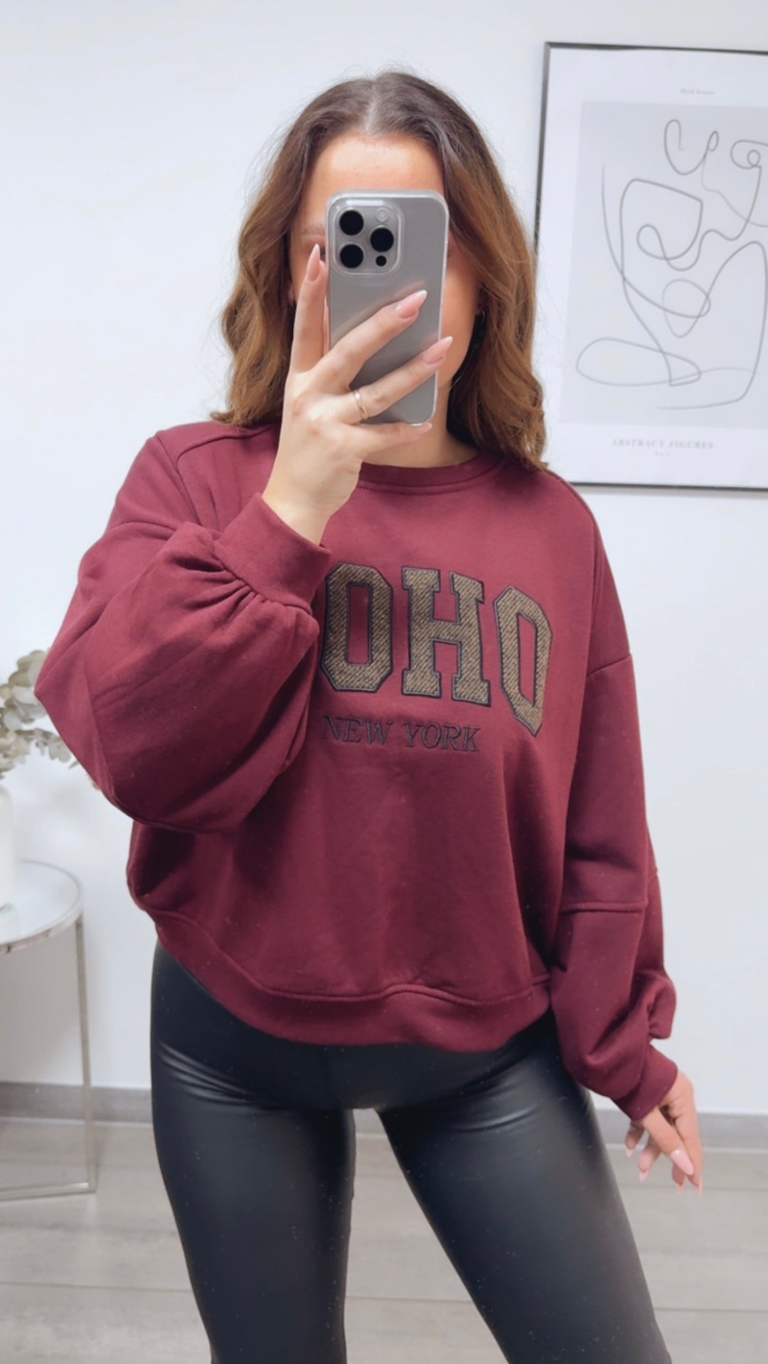 Sweater " SOHO " / bordeaux rot Art. 13157