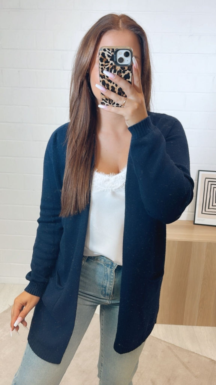Leichter, dünner Cardigan / dunkel blau Art.12290