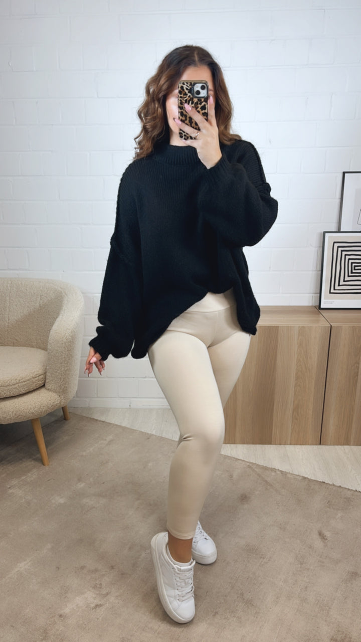 dickere Leggings / creme Art. 12863