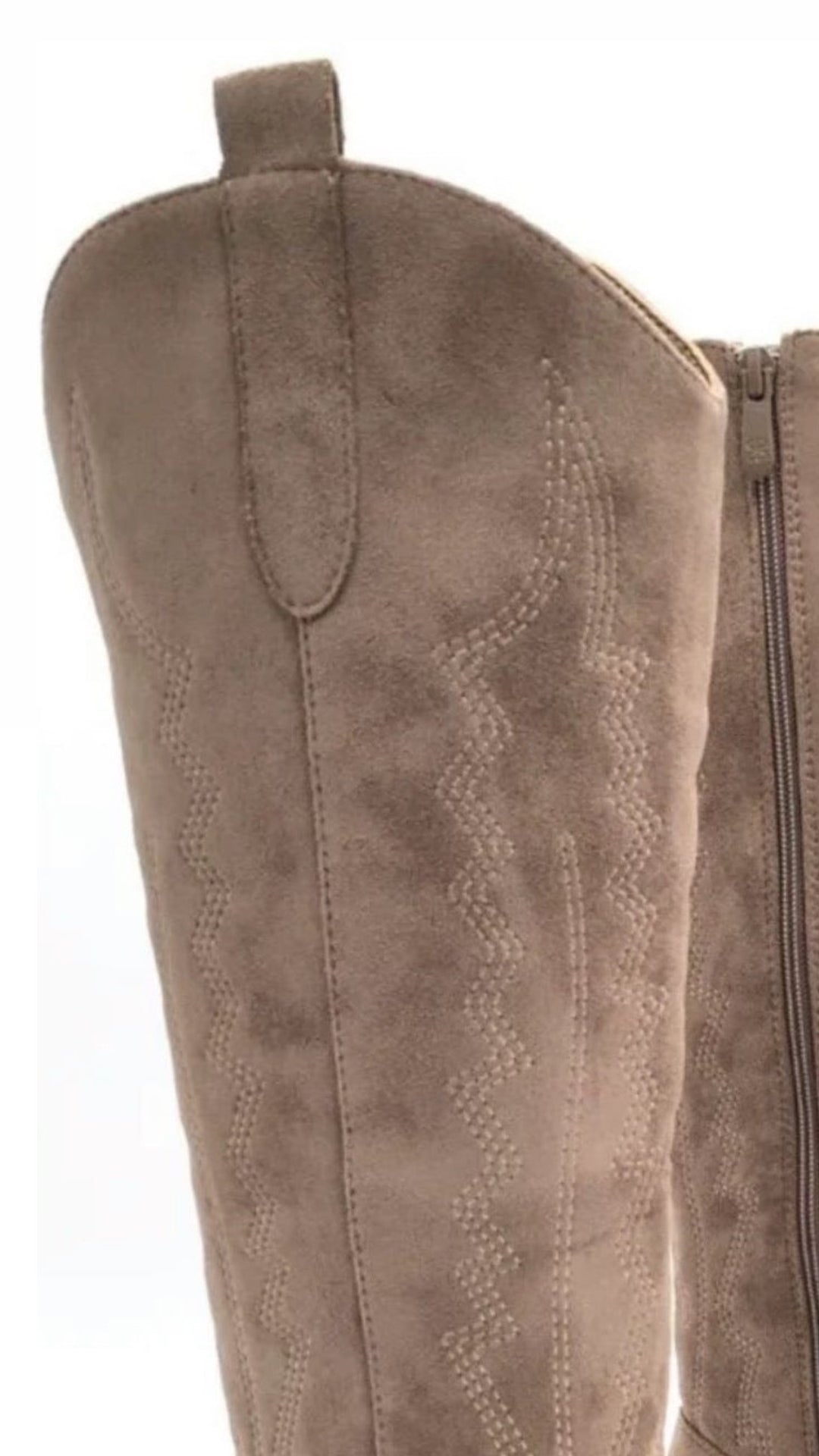 Cowboy Stiefel lang " T272 " / dunkles taupe Art. 10074