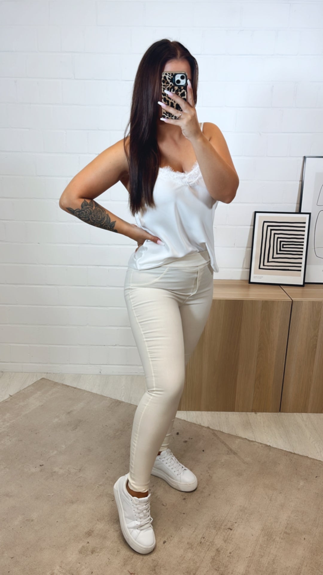 JEGGINGS Hose / creme beige Art. 11251