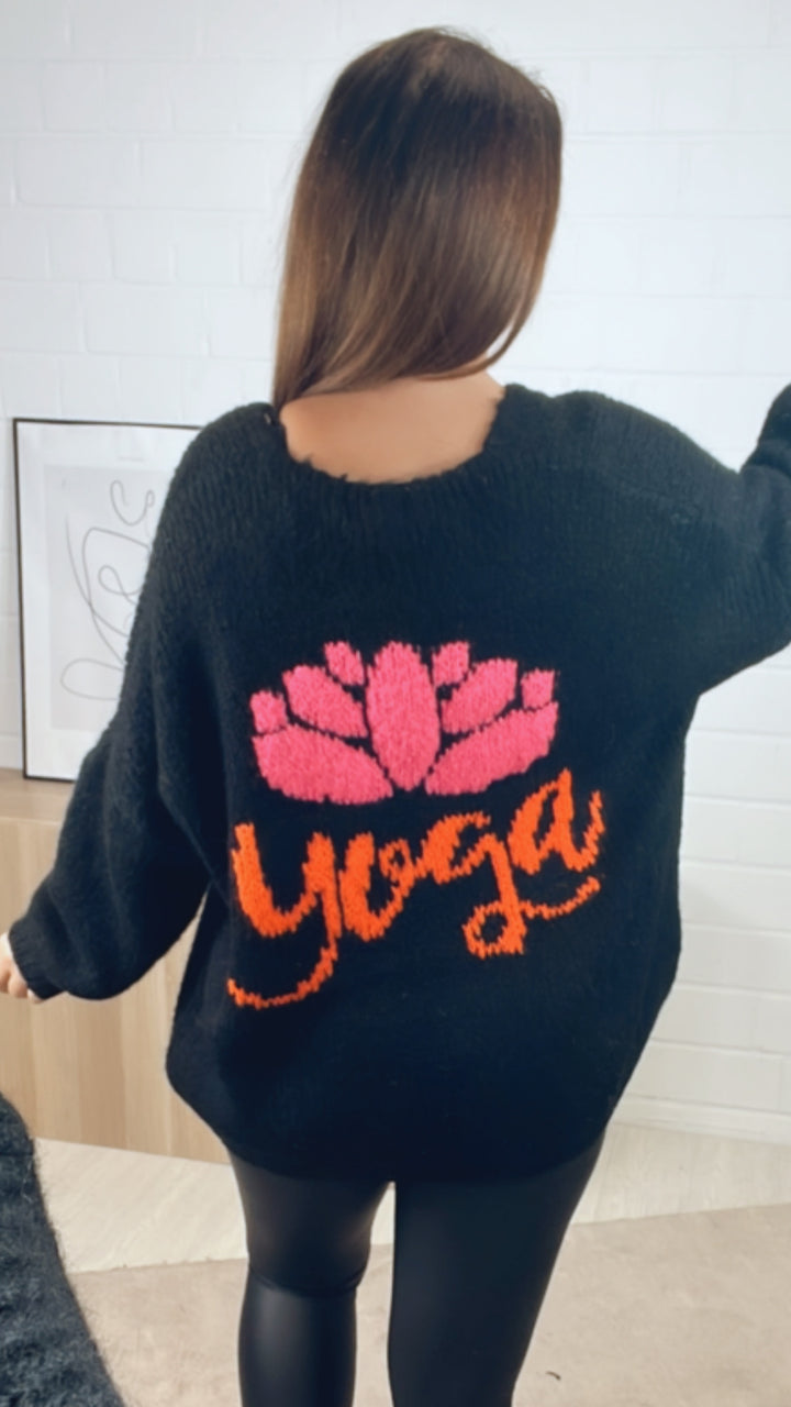 Strick Pullover " Yoga " / schwarz Art. 12871