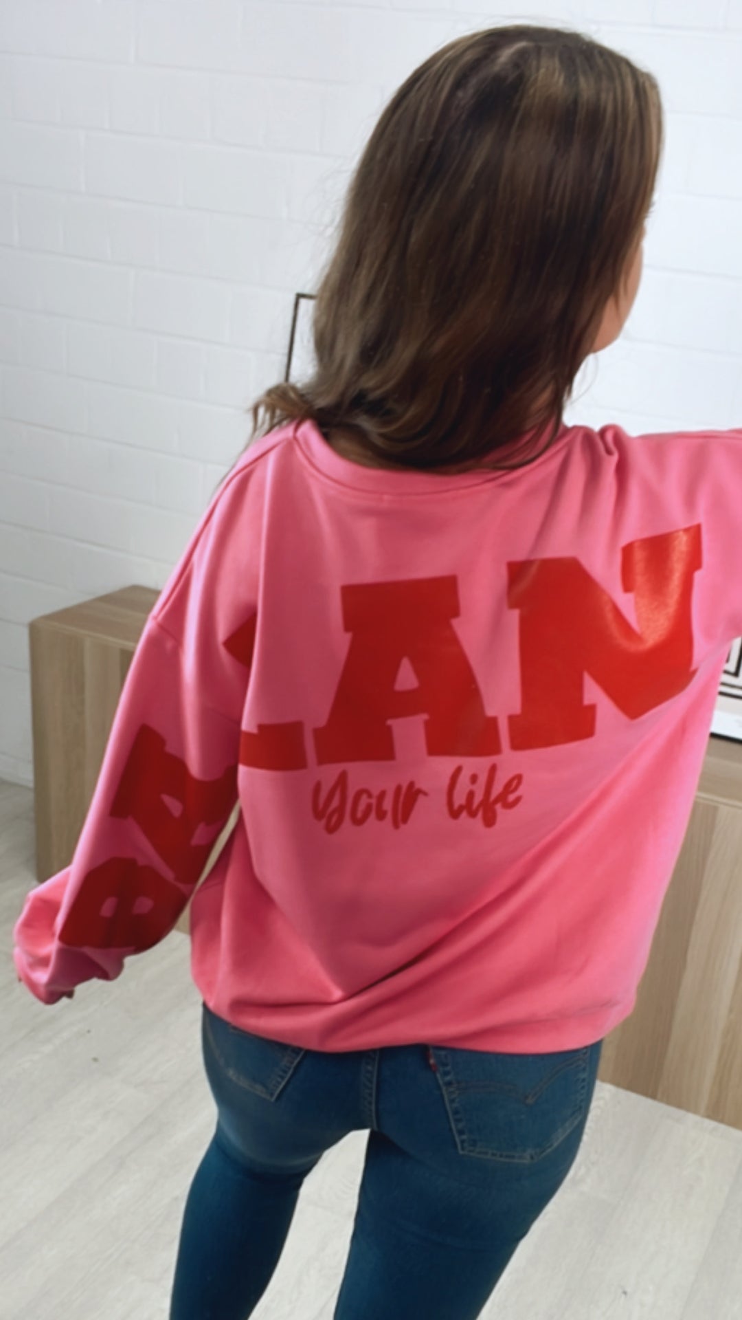 Pullover " Balance " / pink - rot Art. 9545