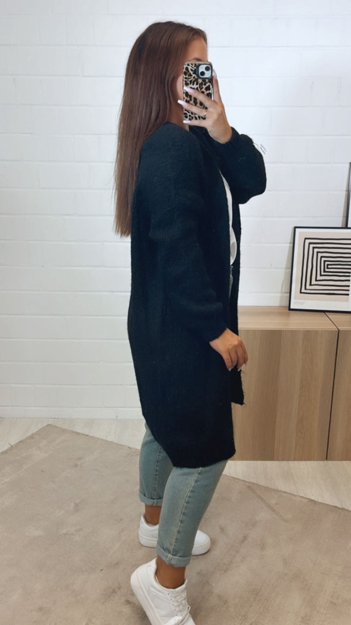 Kuscheliger Cardigan / schwarz Art.11295
