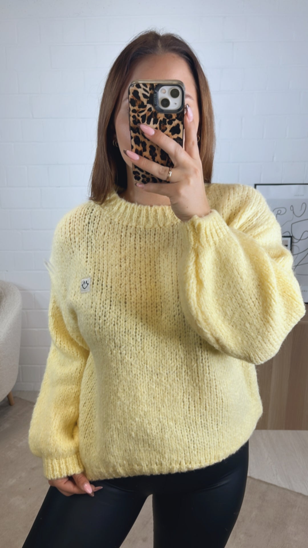 Strick Pullover " Just Be You " / soft gelb Art. 13009