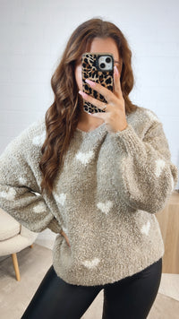 TEDDY HERZEN Pullover / beige - wollweiss Art. 12573