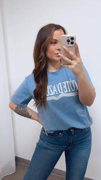 T-Shirt " Côte D'Azure " / Denim blau Art. 14726