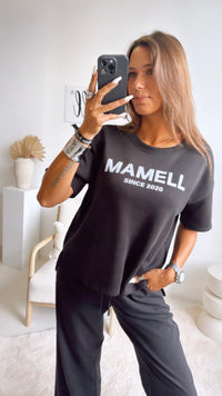 ORIGINAL " mamell " Statement T-Shirt / schwarz Art. 10889