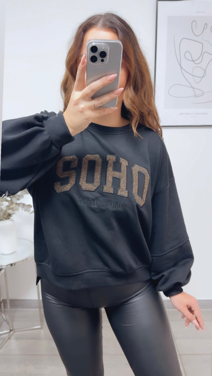 Sweater " SOHO " / schwarz Art. 13159