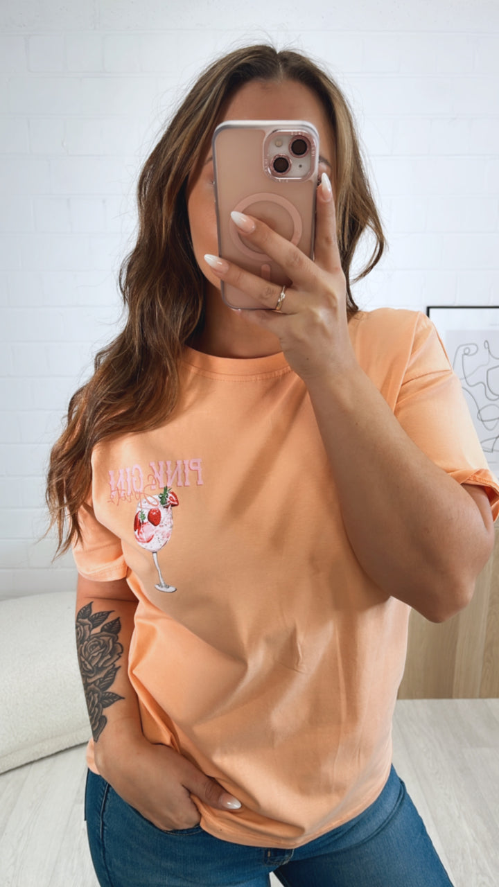 T-shirt " pink strawberry " / soft peach Art. 9551