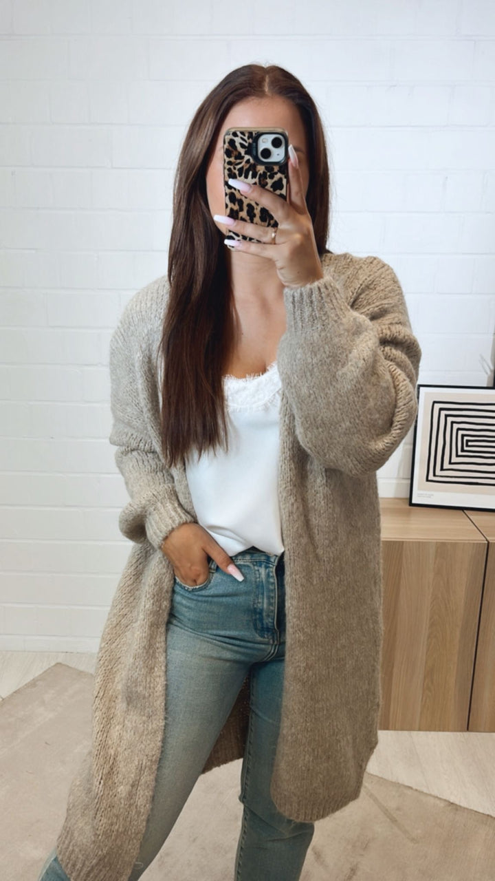 Kuscheliger Cardigan / beige Art.11294