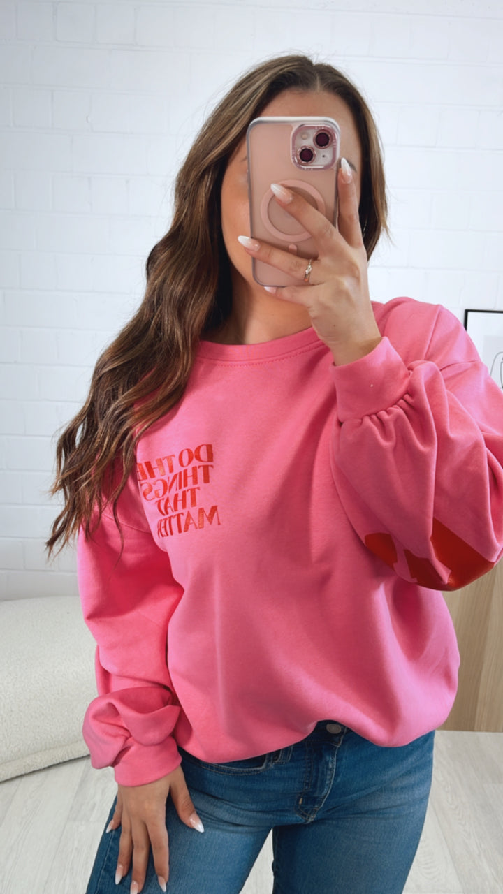 Pullover " Balance " / pink - rot Art. 9545