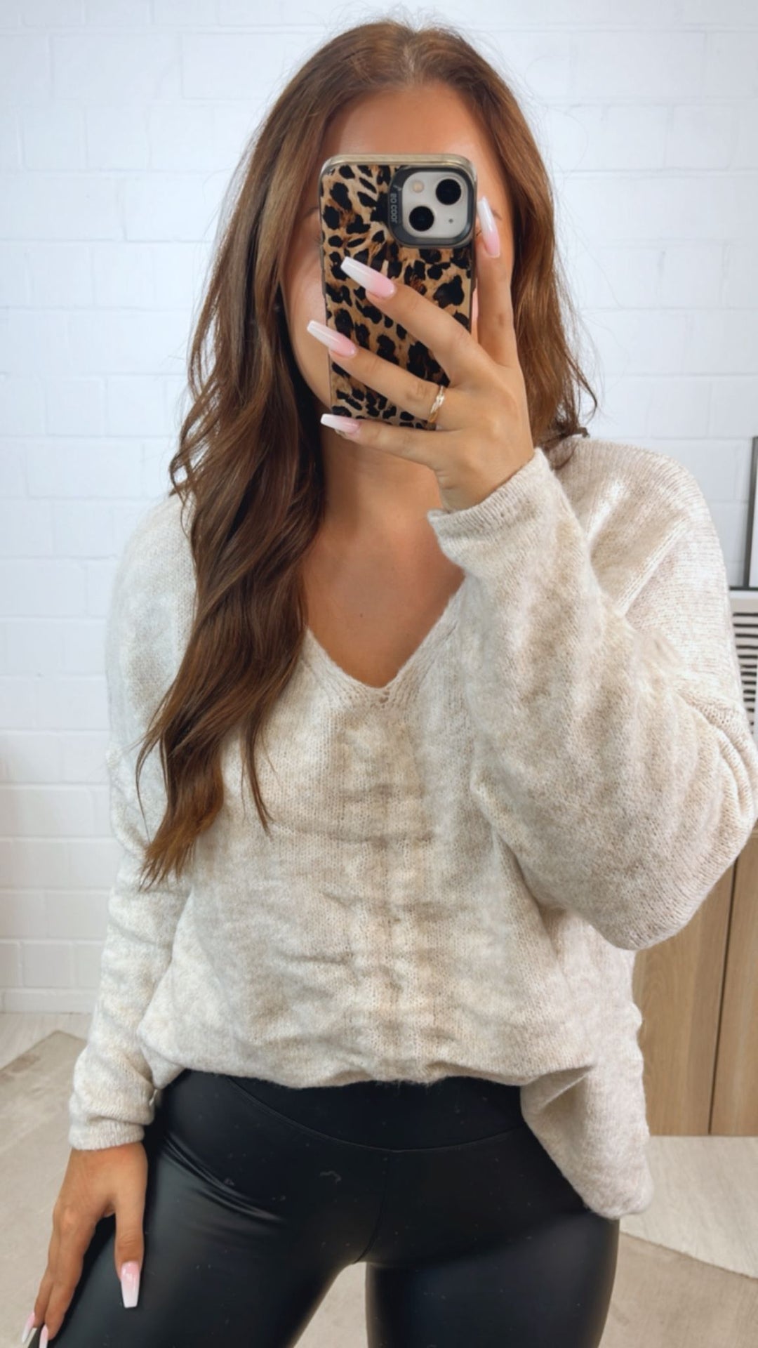 Pullover zum Raffen / creme - wollweiss Art. 12337