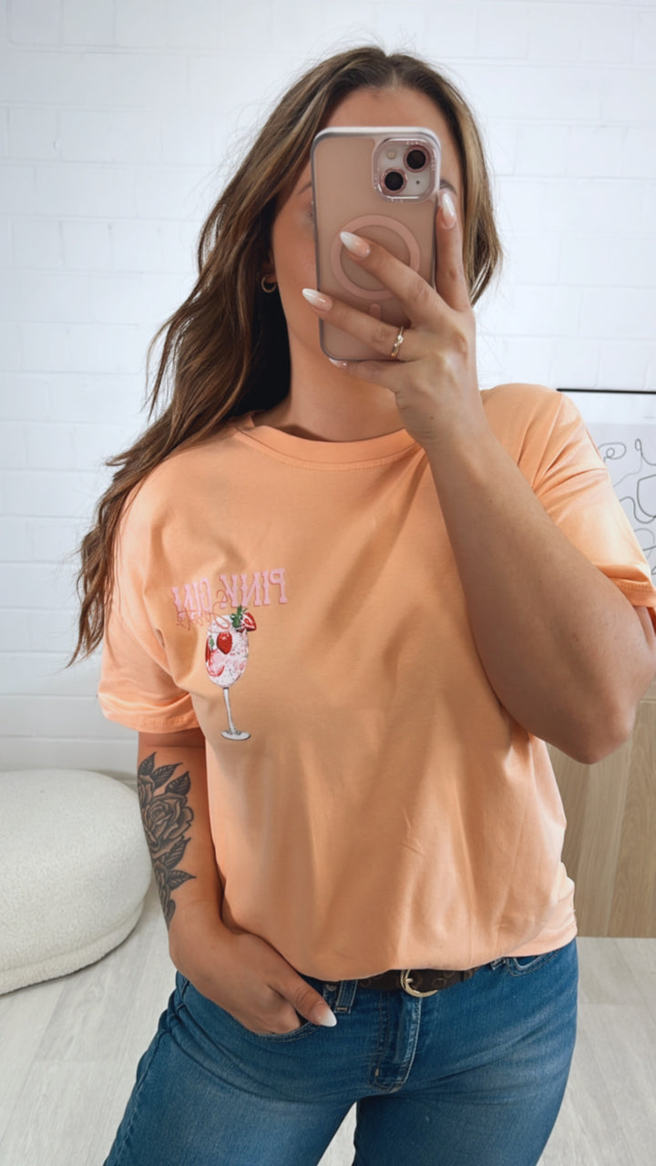 T-shirt " pink strawberry " / soft peach Art. 9551