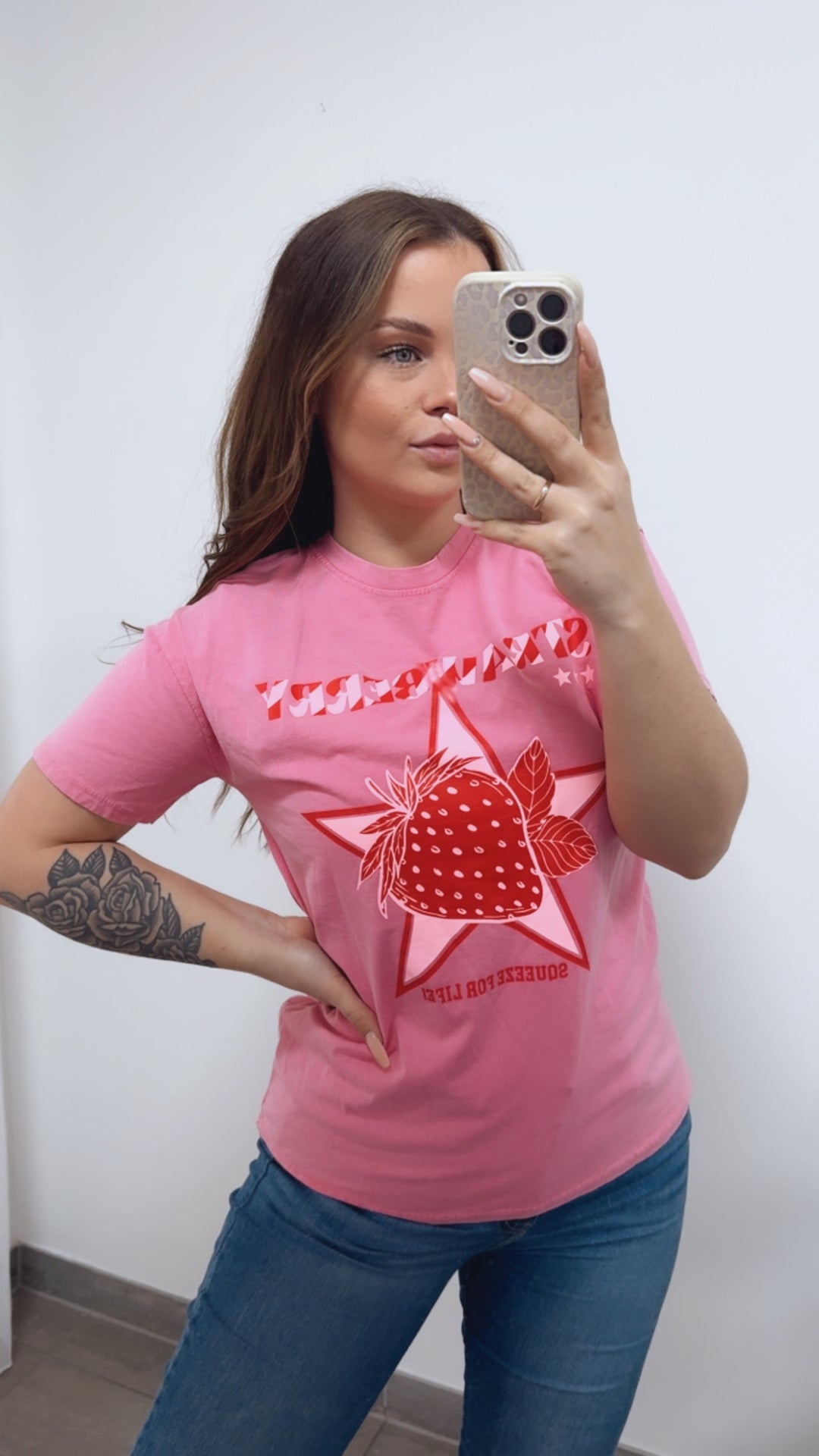 T-shirt " Strawberry " / rosa - Beere Art. 14748