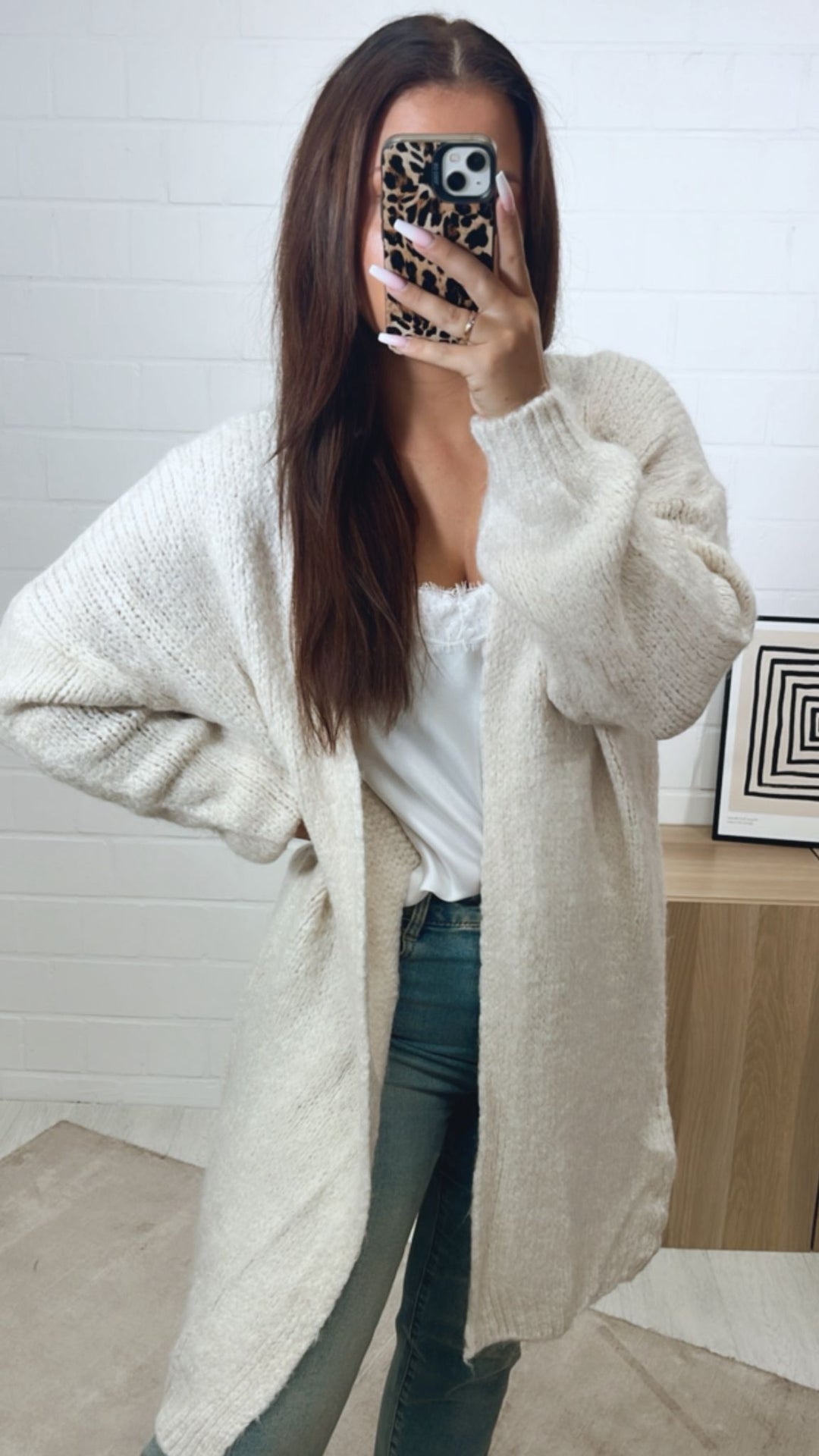 Kuscheliger Cardigan / wollweiß Art.11270