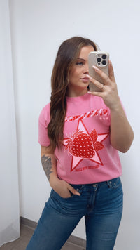 T-shirt " Strawberry " / rosa - Beere Art. 14748