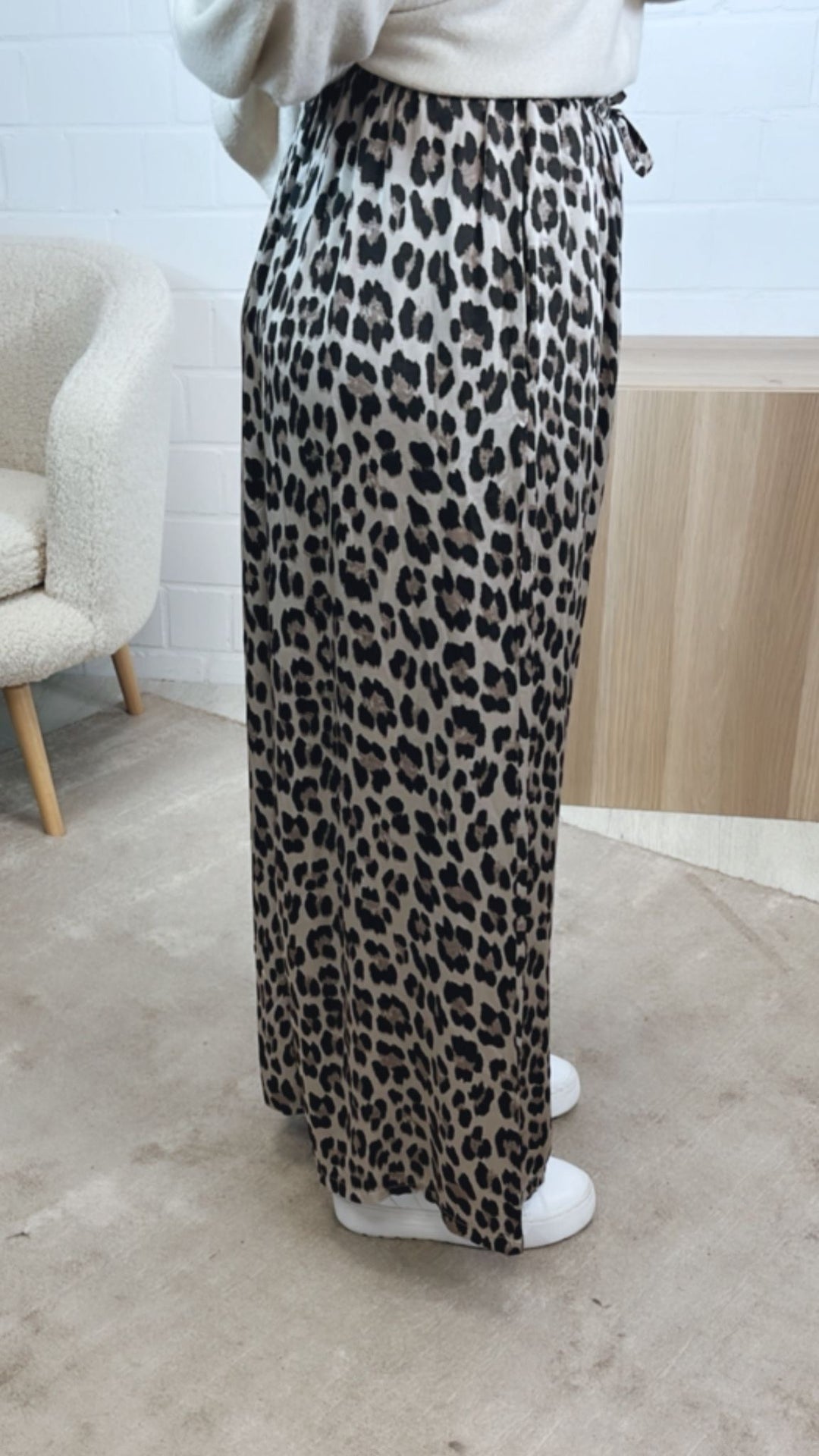 LEO Seiden - Mix Hose / creme - braun - schwarz Art. 12587