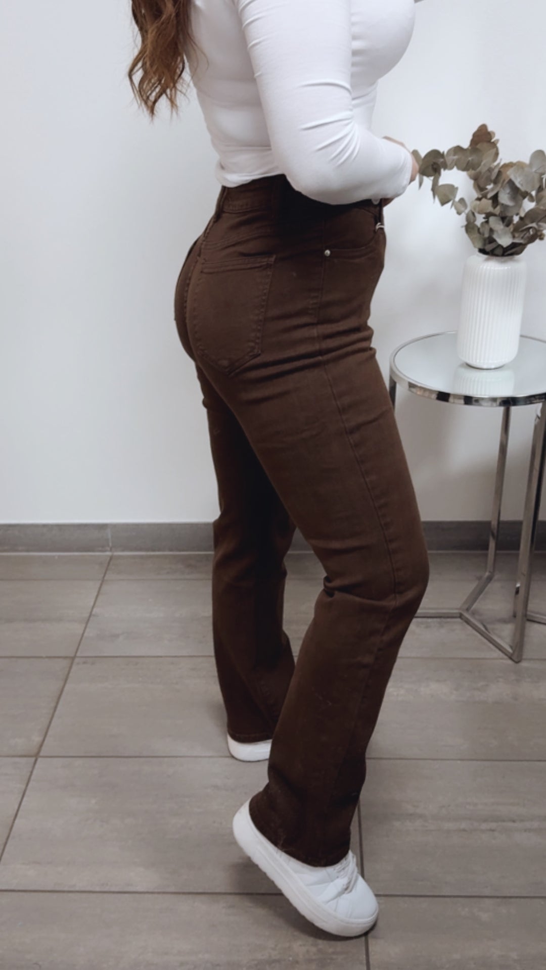 STRAIGHT LEG Jeans Hose " 78271-9 " / schoko braun Art. 13540