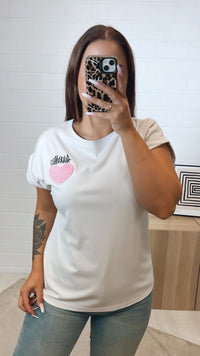 T-Shirt "AmoreMio" / creme Art.12279