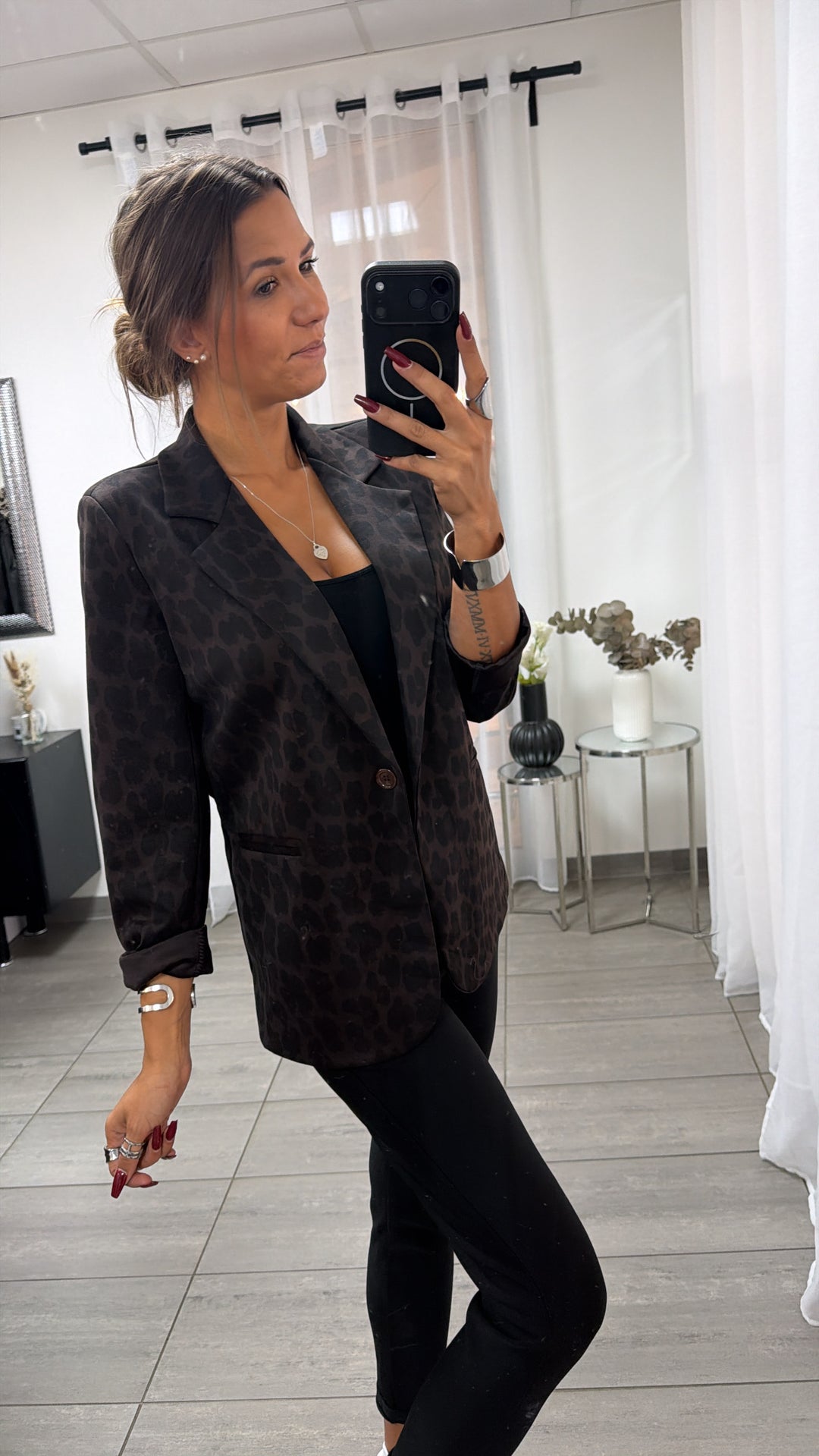 Leo Blazer/ Braun - Schwarz / Art.