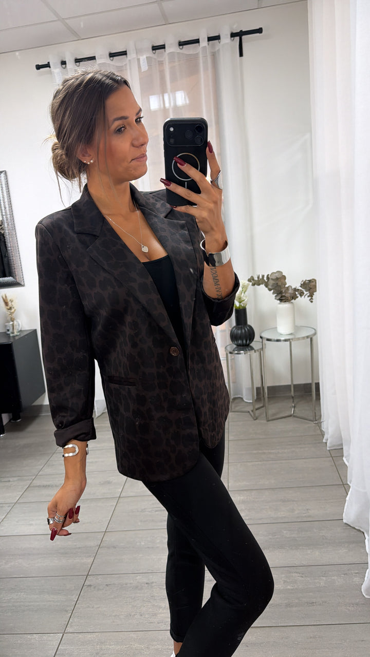 Leo Blazer/ Braun - Schwarz / Art.