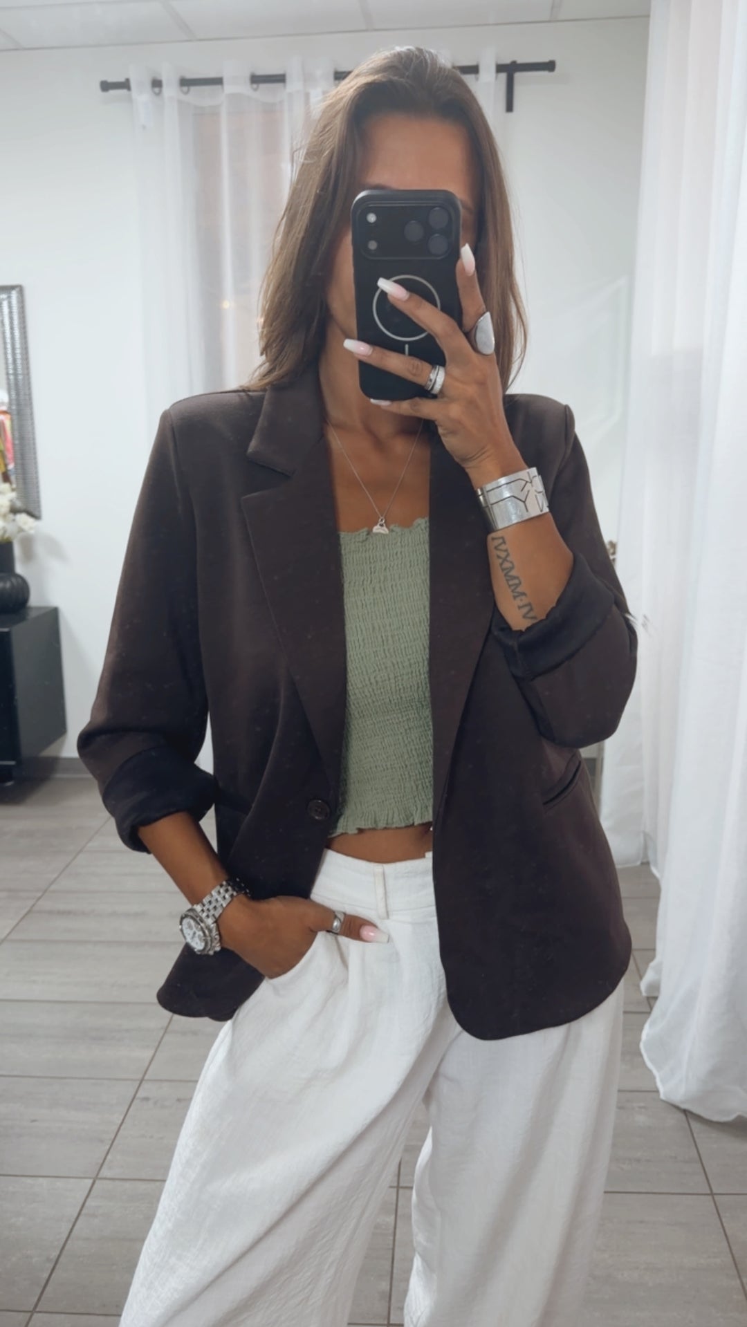 Blazer Butterstoff / braun Art. 15838