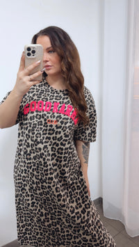LEO Karma (Maxi-) T-shirt Kleid / pink Art. 14346