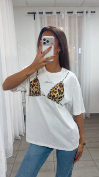 T-shirt " Leo Bikini " / weiss Art. 15917