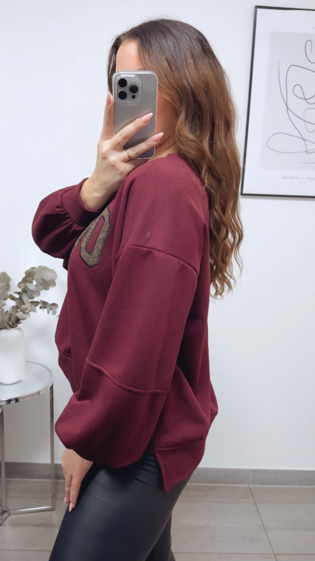 Sweater " SOHO " / bordeaux rot Art. 13157