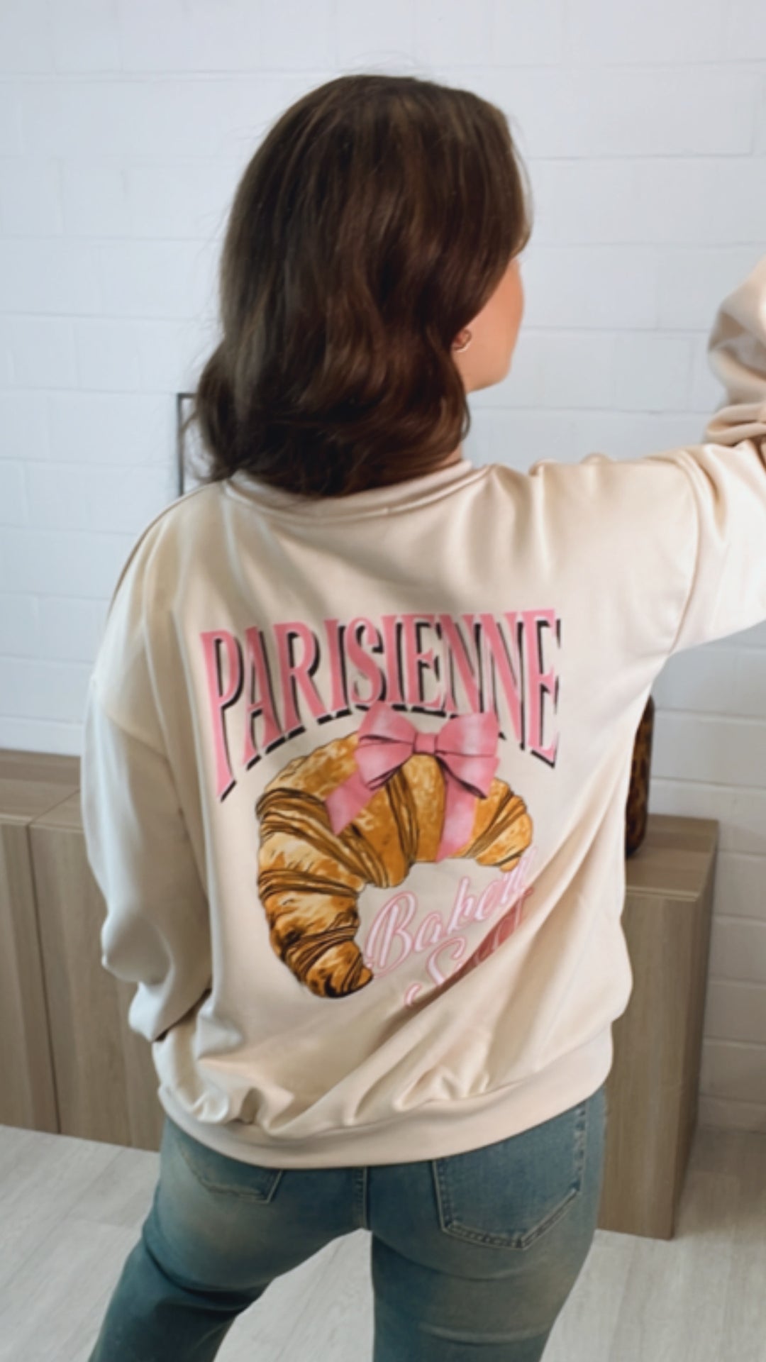 Pullover " Bakery " / helles beige Art. 9589