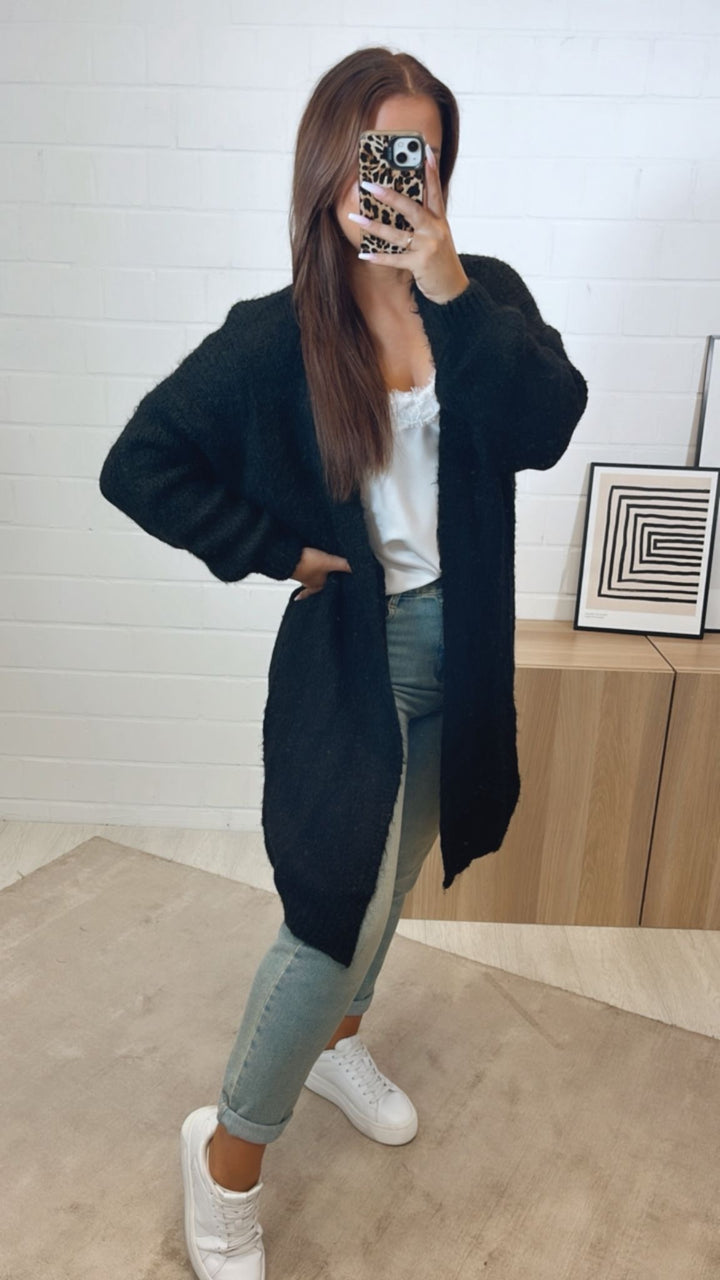 Kuscheliger Cardigan / schwarz Art.11295
