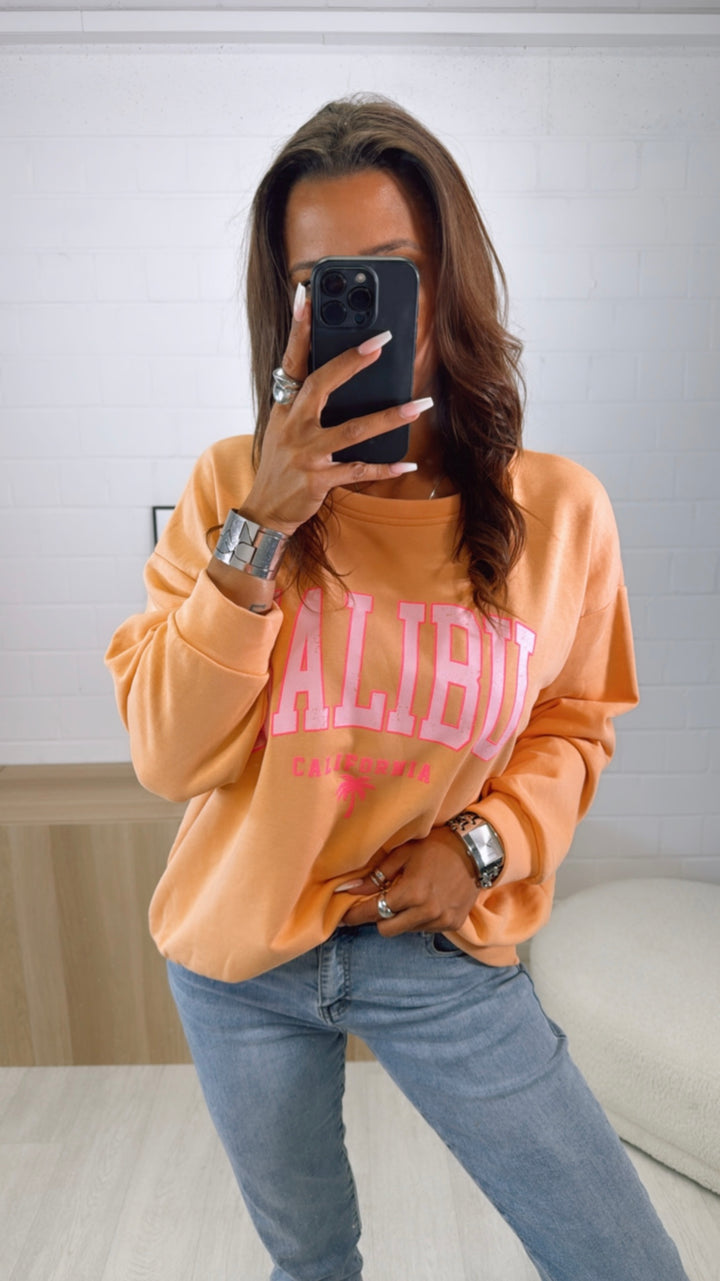 oversize Pullover "Malibu" / soft apricot Art. 9856