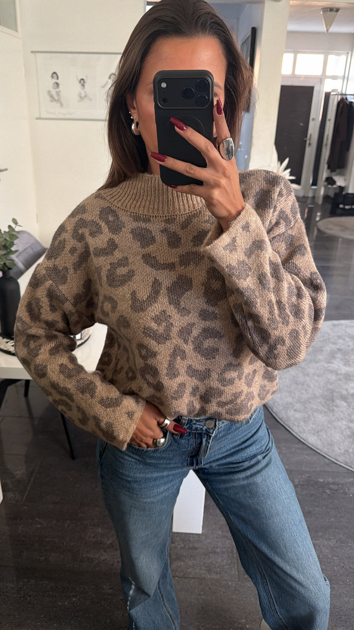 Wollfreier Leo Strick Pullover / dunkel beige - taupe Art.16549