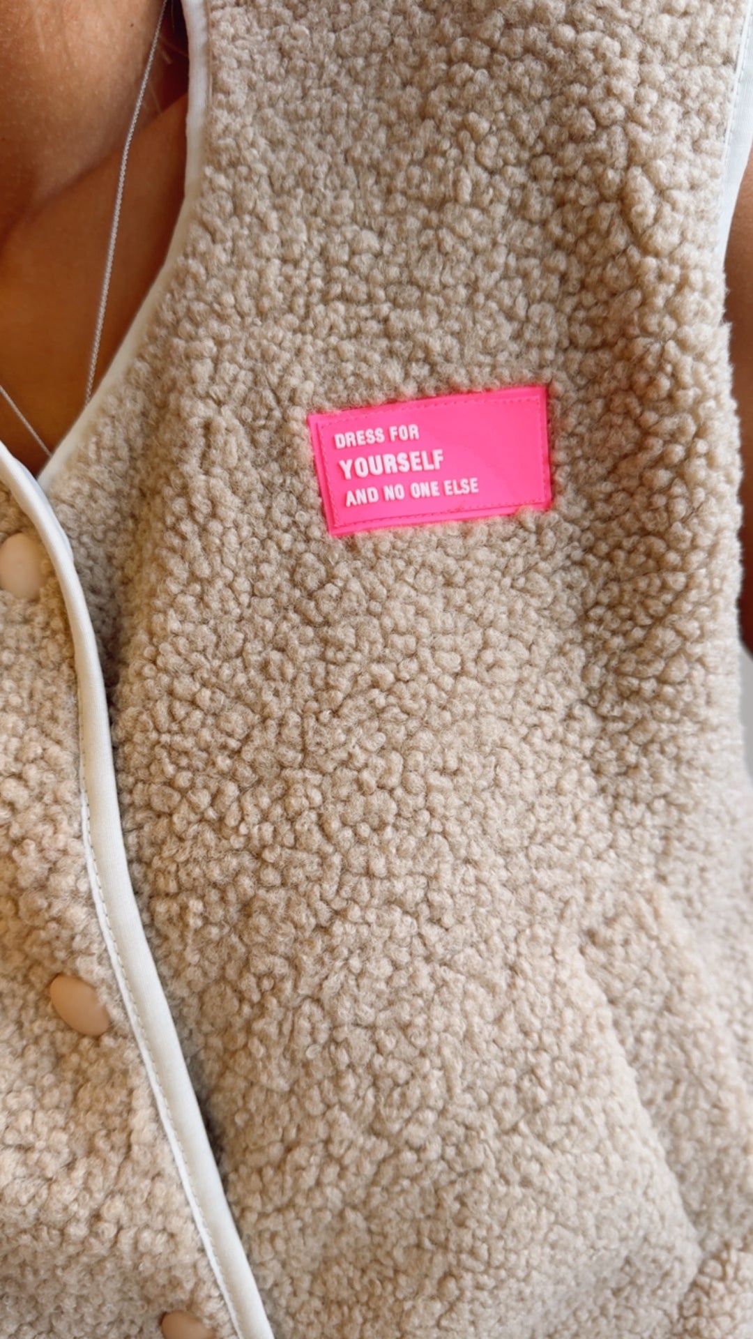 TEDDY Weste " Dress for Yourself " / beige Art. 12474