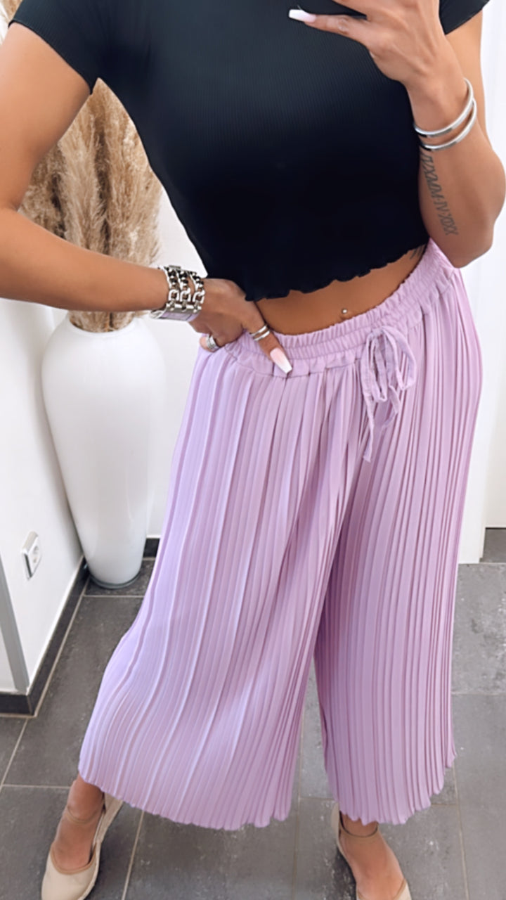 Plissee Hose  / flieder Art. 6060