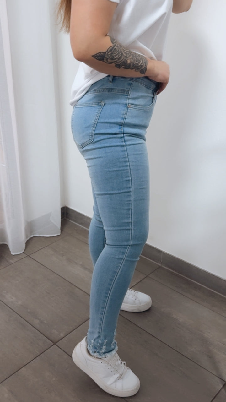 Jeans Hose " RYS-305-L " / helles blau Art. 14206