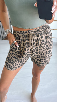 Musselin Shorts / leo camel Art. 9752