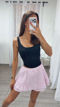 Volant Skort / Hosen Rock /soft pink Art. 15866