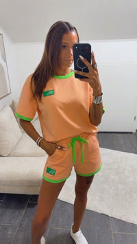 Set " Neon Vibe " / soft apricot - neon grün Art. 15829