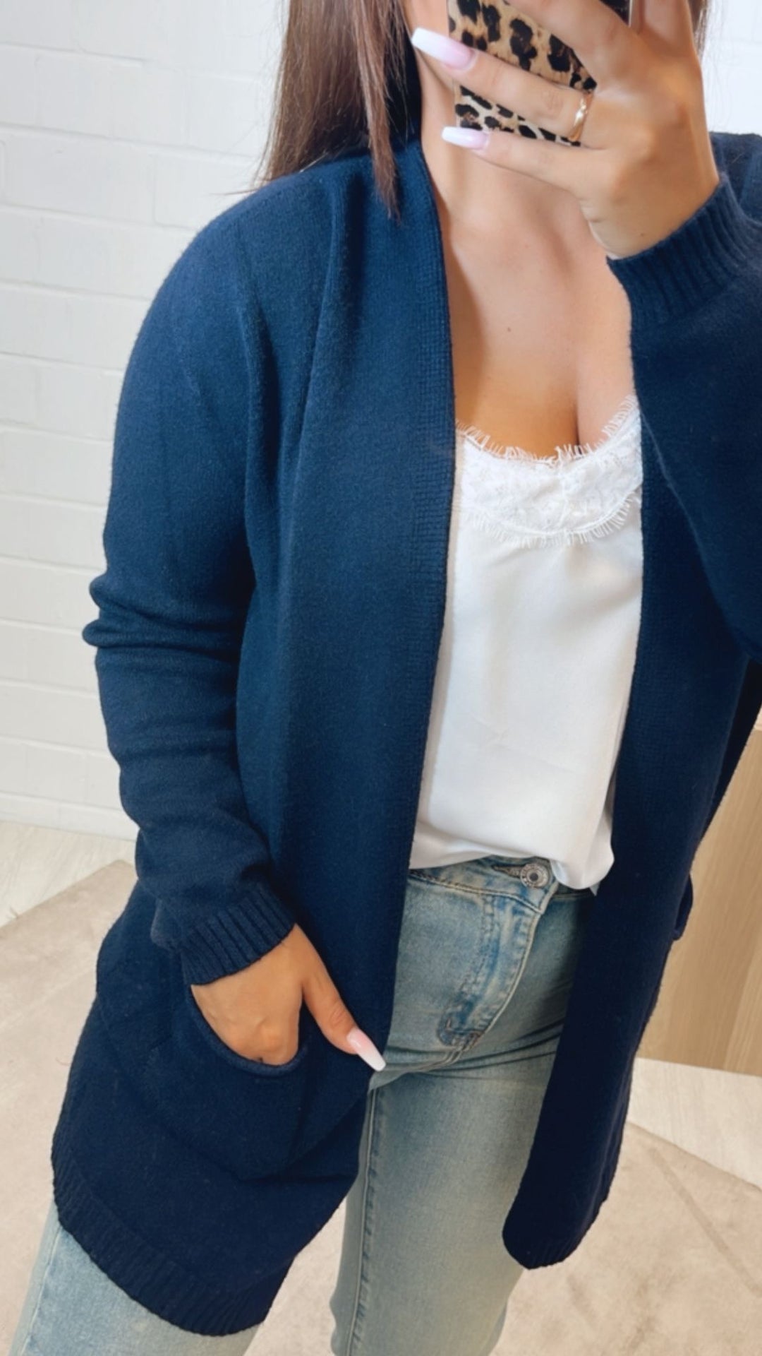 Leichter, dünner Cardigan / dunkel blau Art.12290