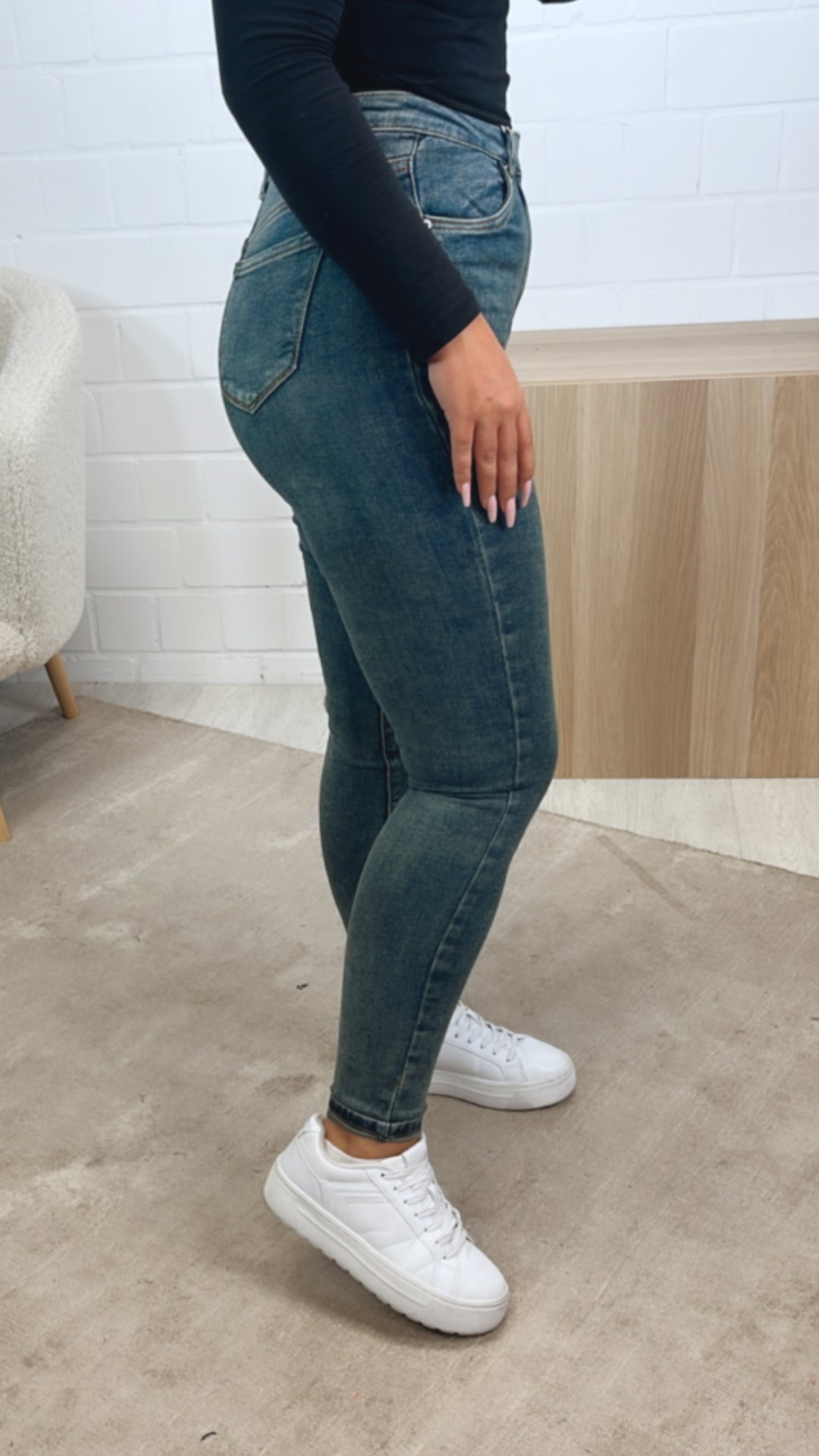 Jeans Hose " SHW8941 " / verwaschener Look Art. 12635
