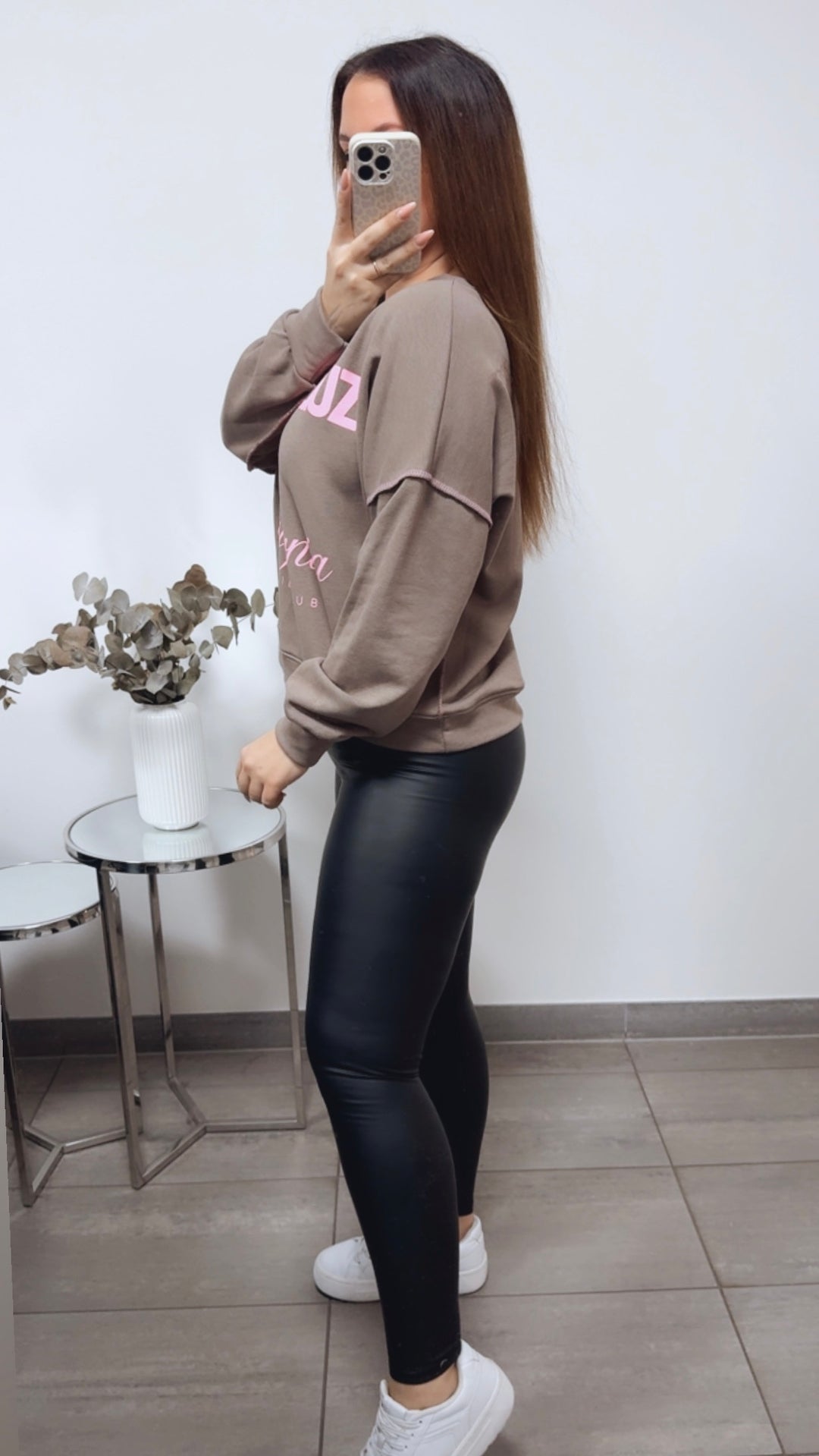 Sweater " Cruz California " / taupe - soft pink Art. 13612